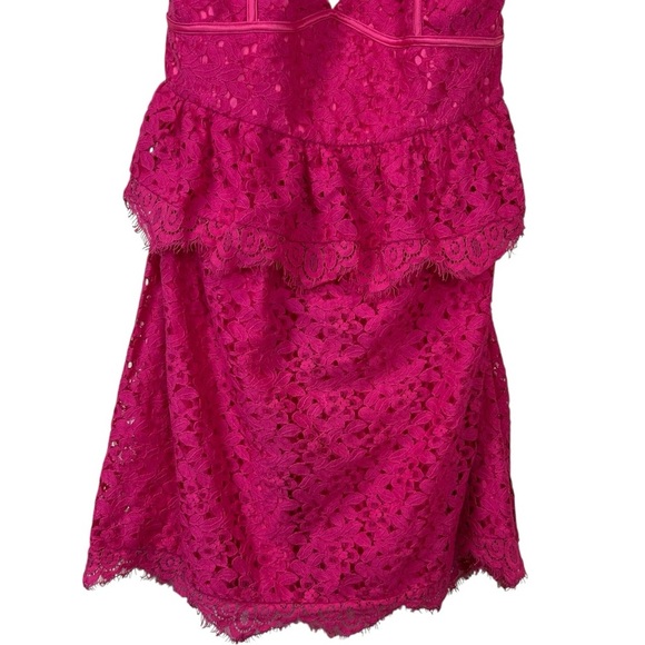 Lovers + Friends - NWT, Women’s Mini Lace ‘Rosanna’ Dress - Paradise Pink Medium - Picture 10 of 17